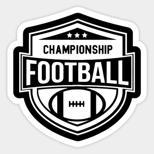 Championship Football Sticker